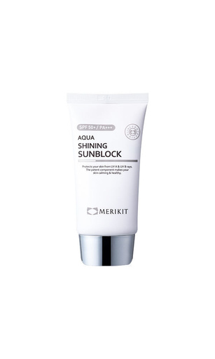 Крем солнцезащитный увлажняющий с пигментом Aqua Shining Sun Block SPF50+, 60 мл /Ronas