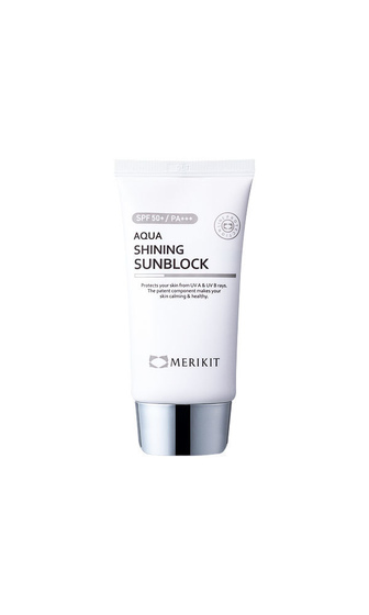 Крем солнцезащитный увлажняющий с пигментом Aqua Shining Sun Block SPF50+, 60 мл /Ronas