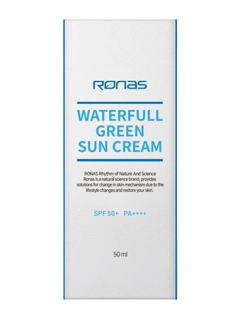 WaterFull Green Sun Cream/Солнцезащитный крем с фильтрами нового поколения, без тона 50 мл