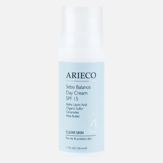 Себобалансирующий дневной крем ARIECO  Sebo Balance Day Cream SPF 15 CLEAR  SKIN 50 мл